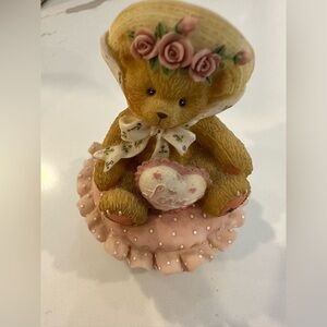 Victorian Cherished Teddie Love ❤️ figurine box with lid VTG ‘99 Bear 664030 NIB